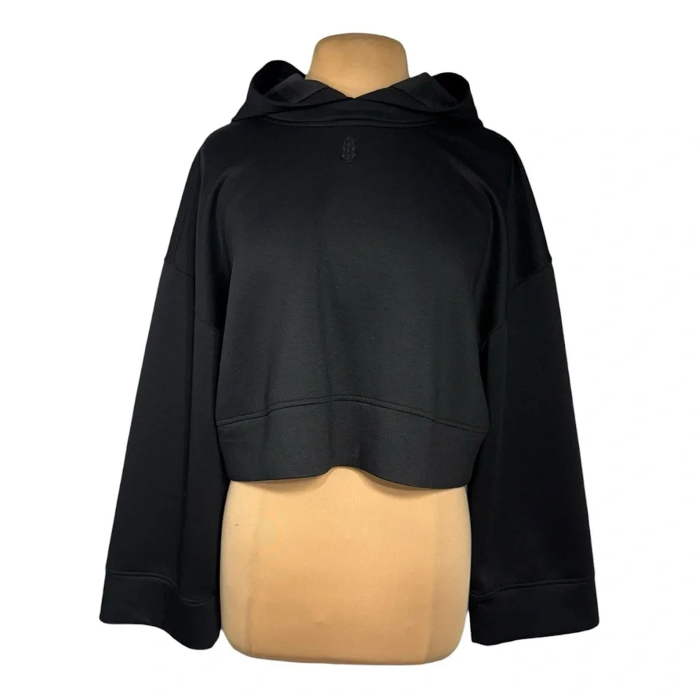FP Movement Playing Games Hoodie - Cropped Athletic Pullover Black Oversized Med - Picture 4 of 10